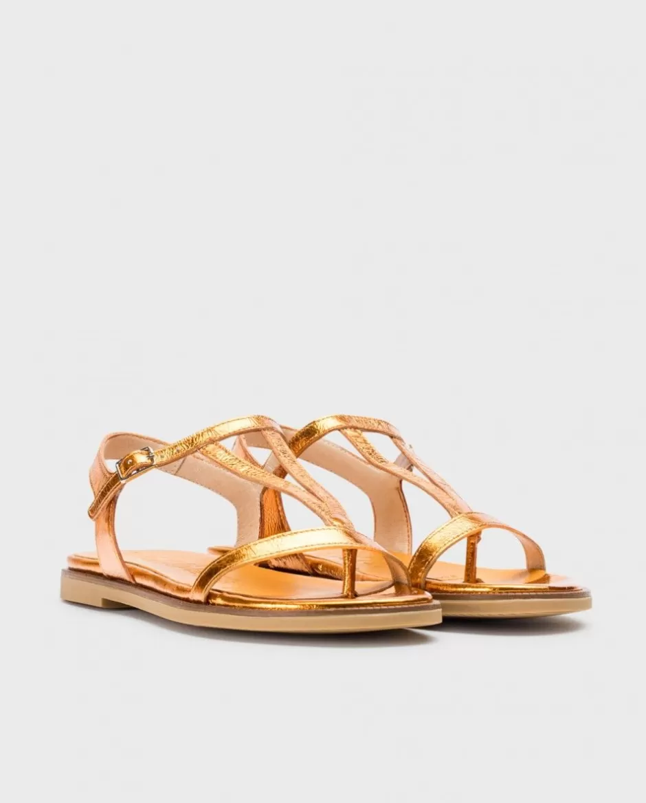 Sandals<Wonders Orange Jimena Flat Sandals Apricot