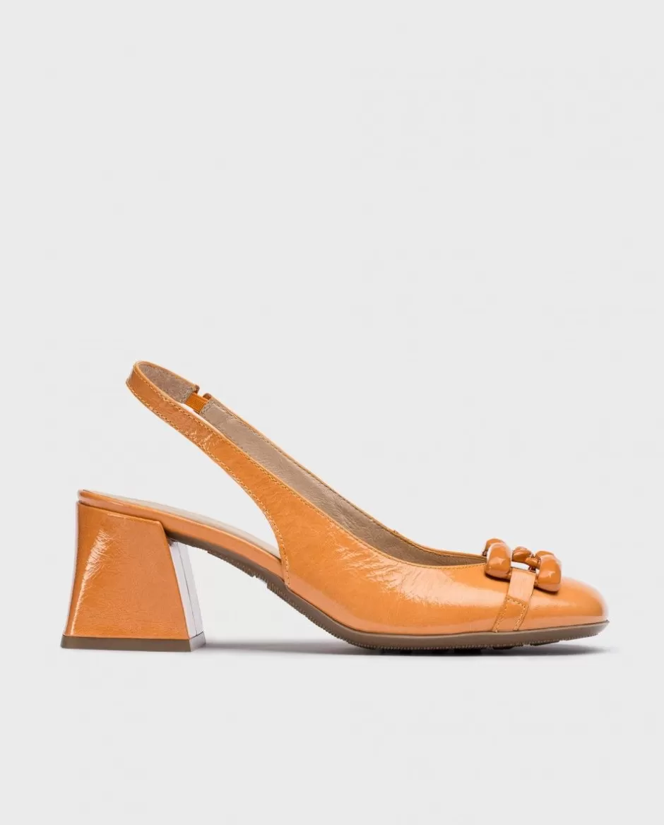 Heels<Wonders Orange Karla Heeled Sandals Apricot