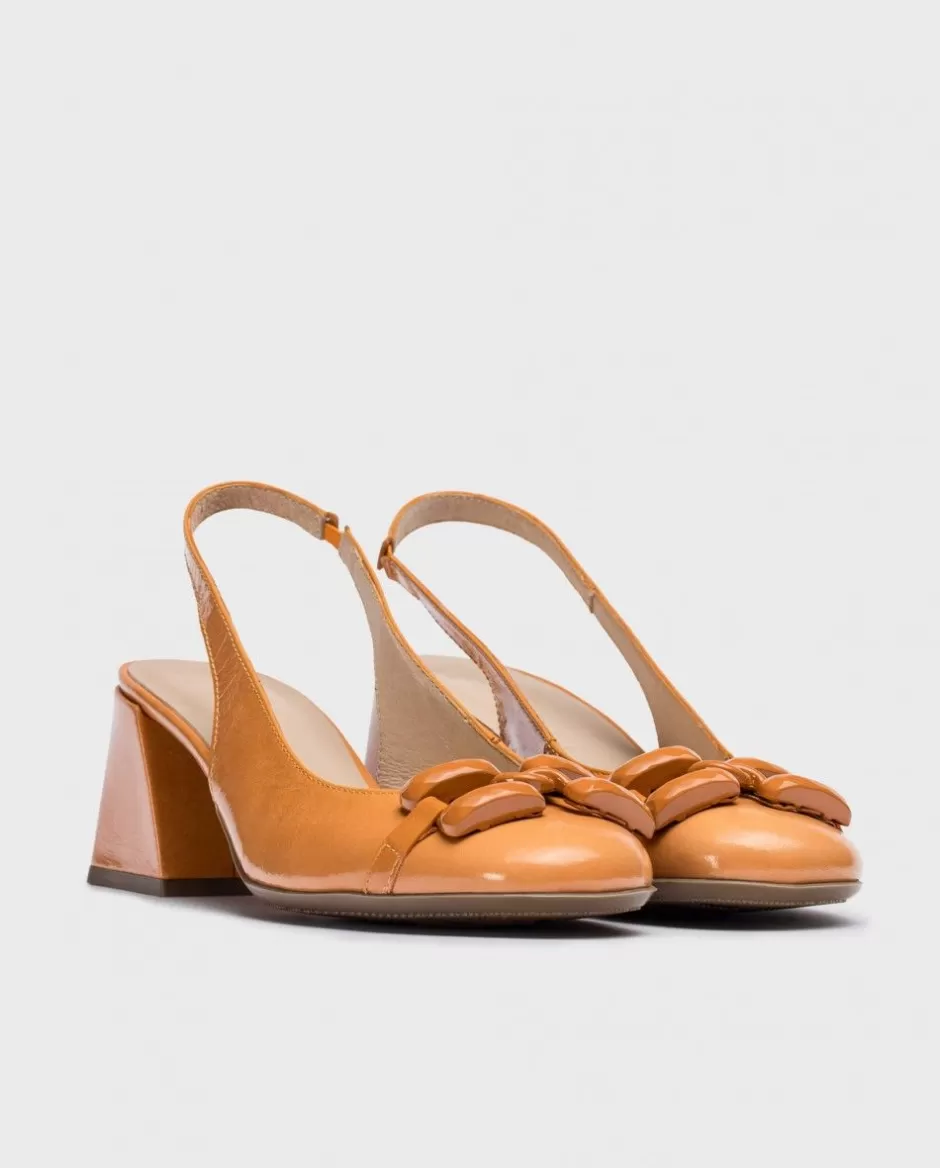 Heels<Wonders Orange Karla Heeled Sandals Apricot