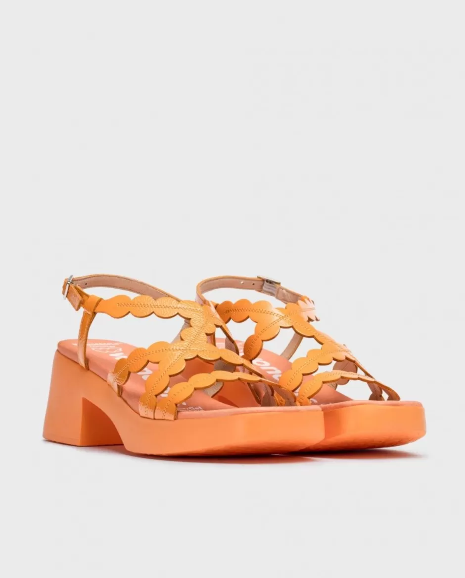 Sandals<Wonders Orange Neus Heeled Sandals Apricot