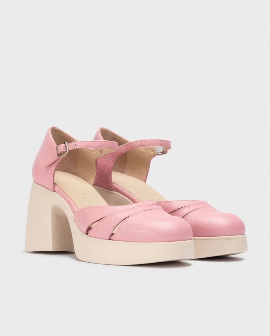 Heels<Wonders Pink Carmen Mary Jane Blush