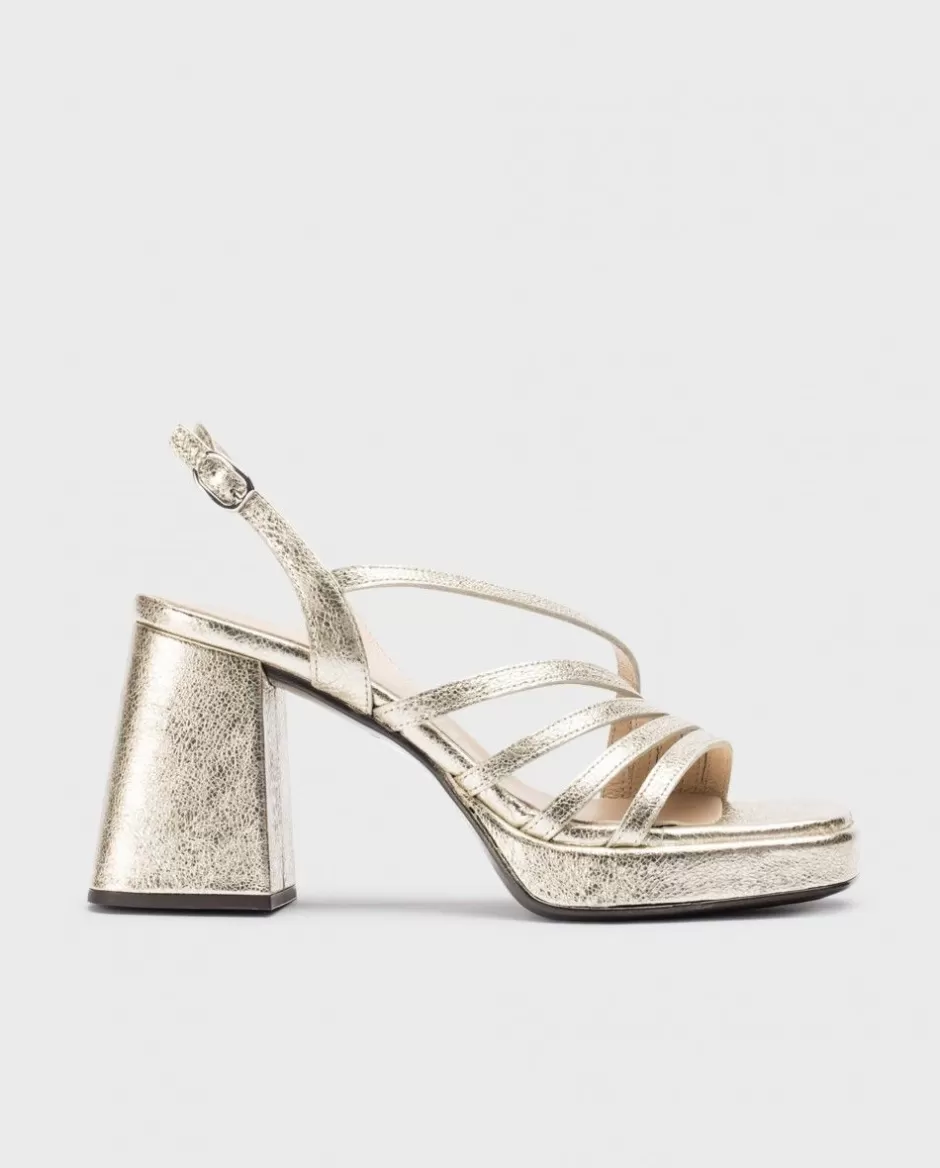 Heels<Wonders Platinum Garli Sandals Platino