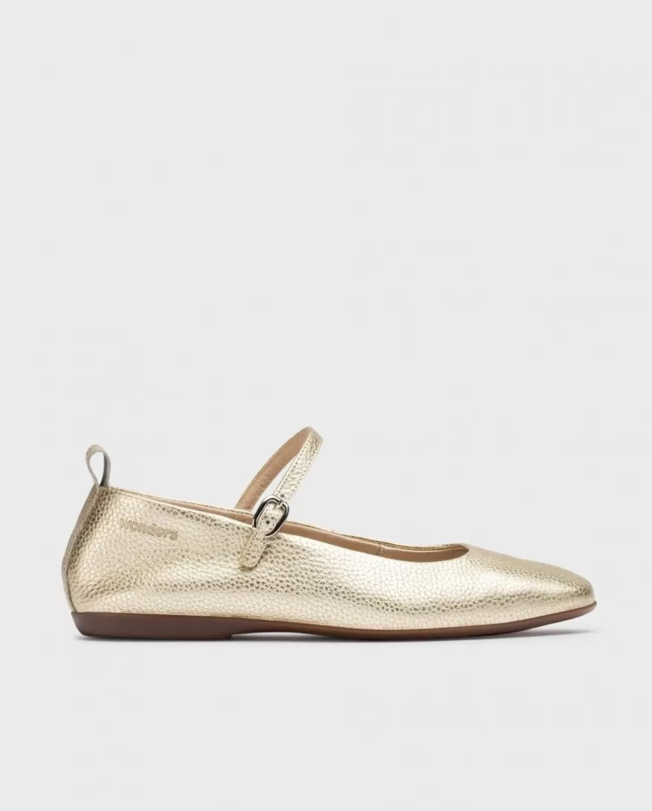 Flat Shoes<Wonders Platinum Seoul Ballerina Platino