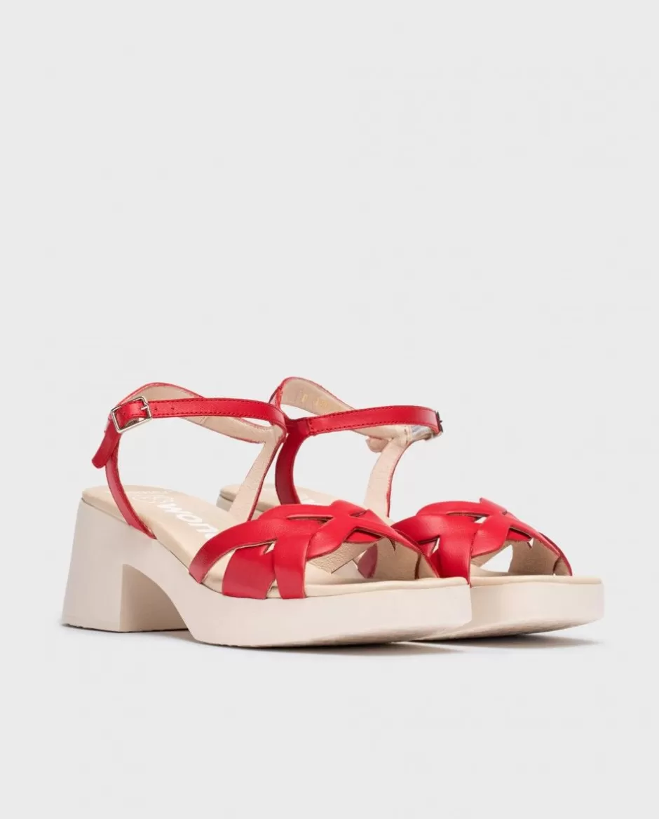 Heels<Wonders Red Catalina Sandals Rojo