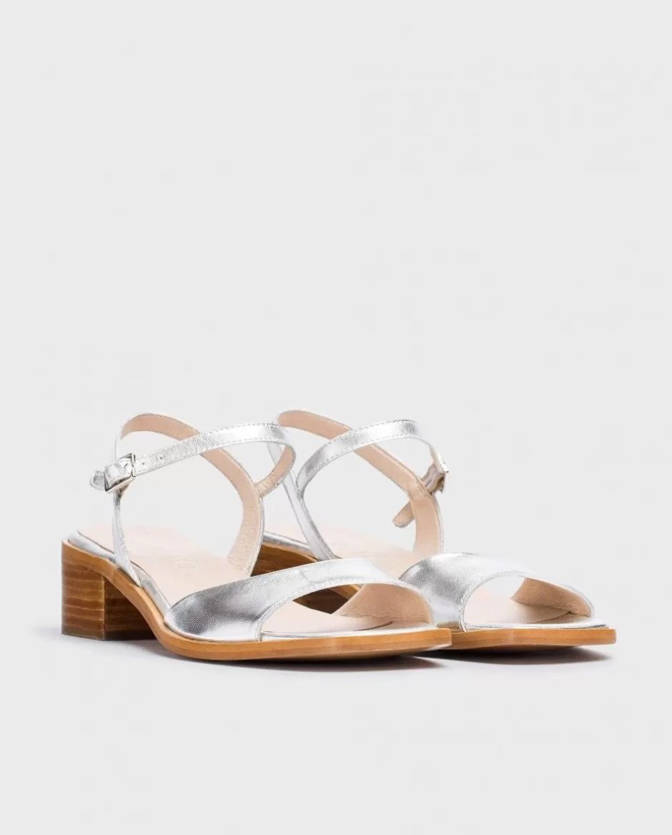 Sandals<Wonders Silver Metallic Lumina Sandal Plata