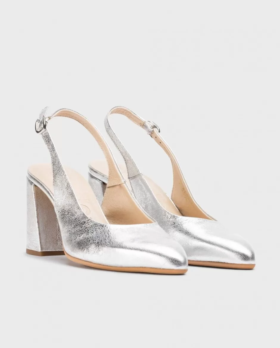 Heels<Wonders Silver Vilma Heeled Shoes Plata