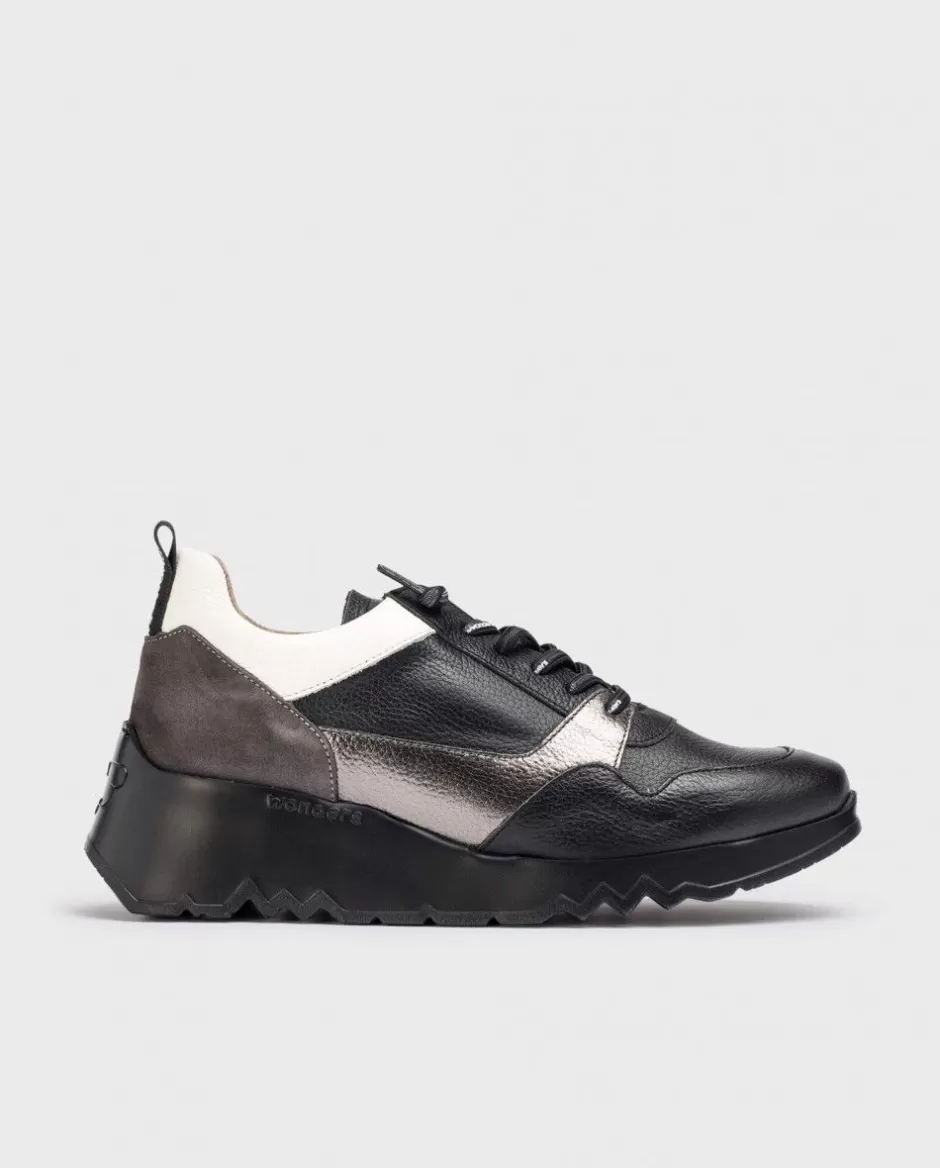 Sneakers<Wonders Suki Combined Sneaker Negro/Plom