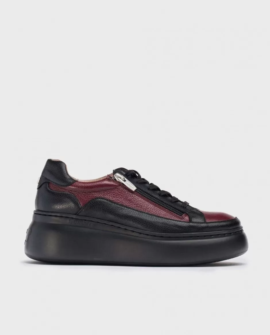 Sneakers<Wonders Tyler Bordeaux Sneaker Negro/Vino