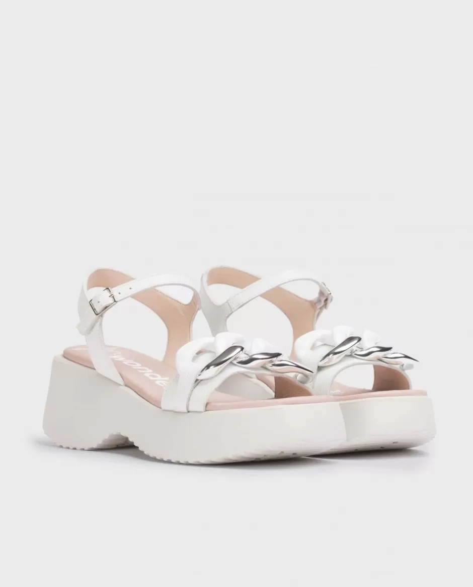 Sandals<Wonders White Claire Sandal Off