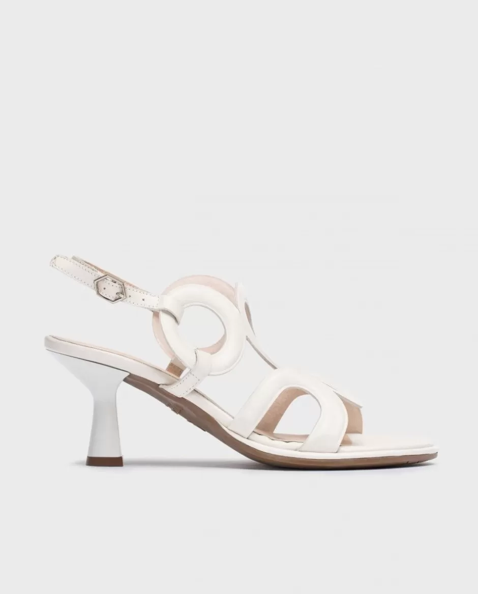 Heels<Wonders White Iris Heeled Sandals Off