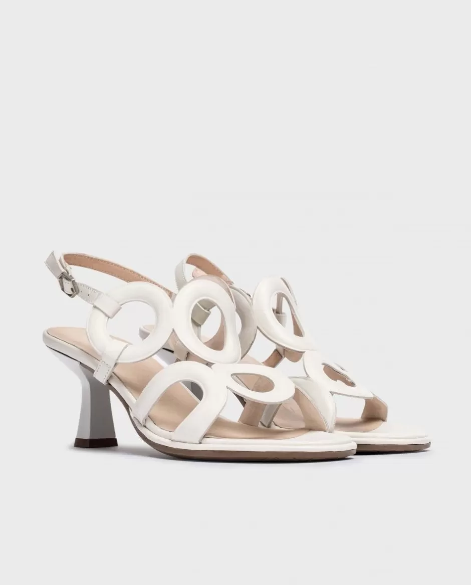 Heels<Wonders White Iris Heeled Sandals Off