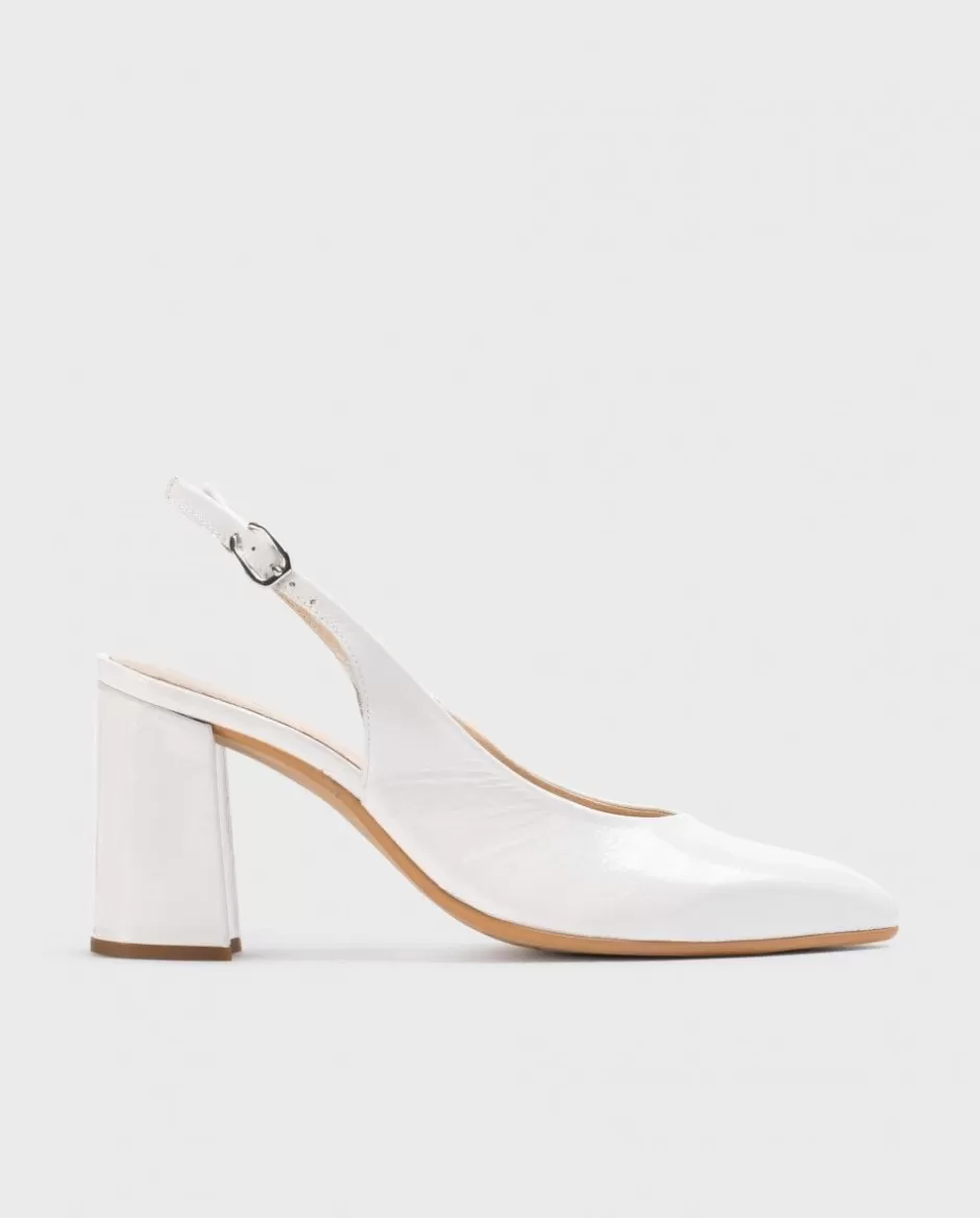 Heels<Wonders White Vilma Heeled Shoes Off