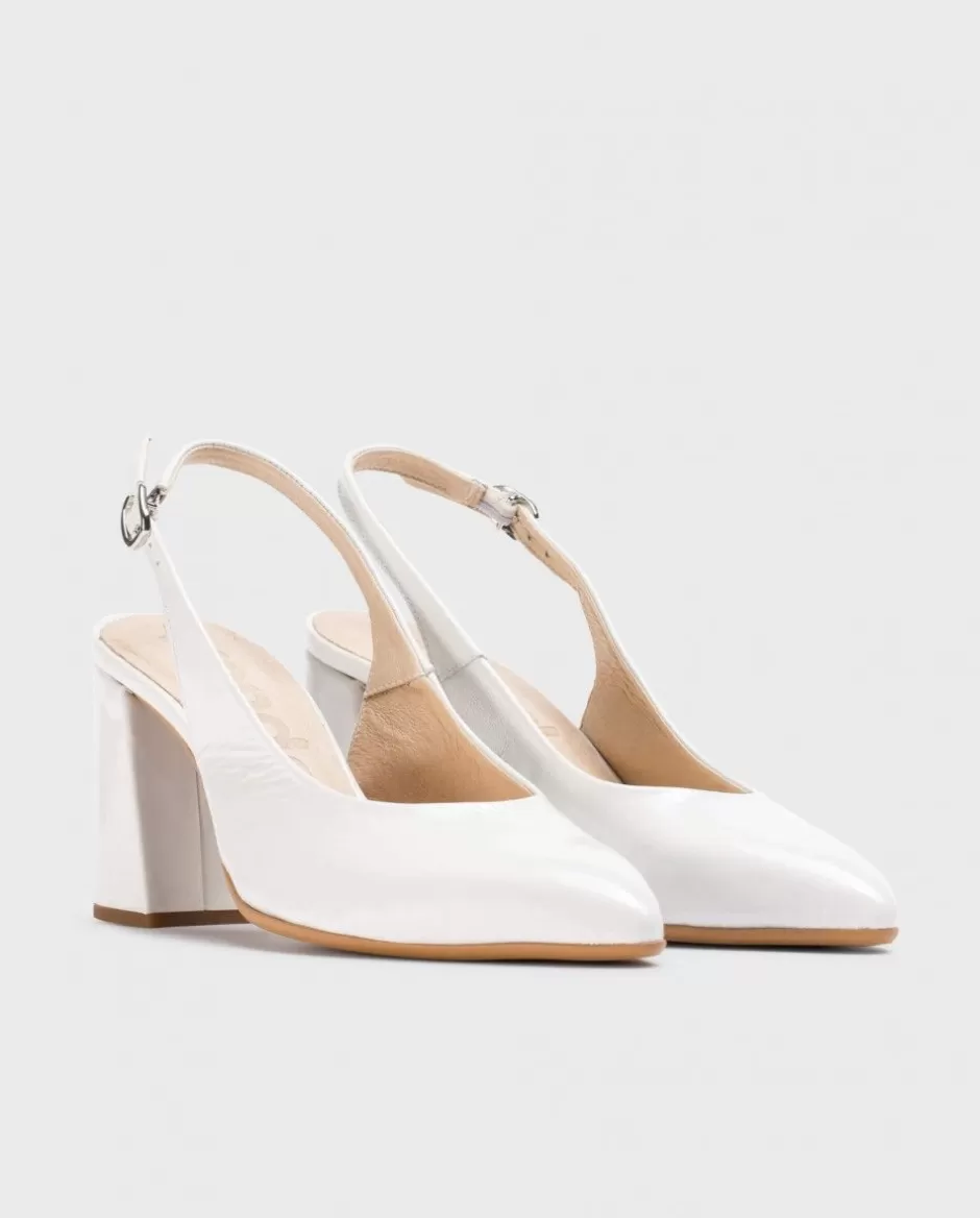 Heels<Wonders White Vilma Heeled Shoes Off