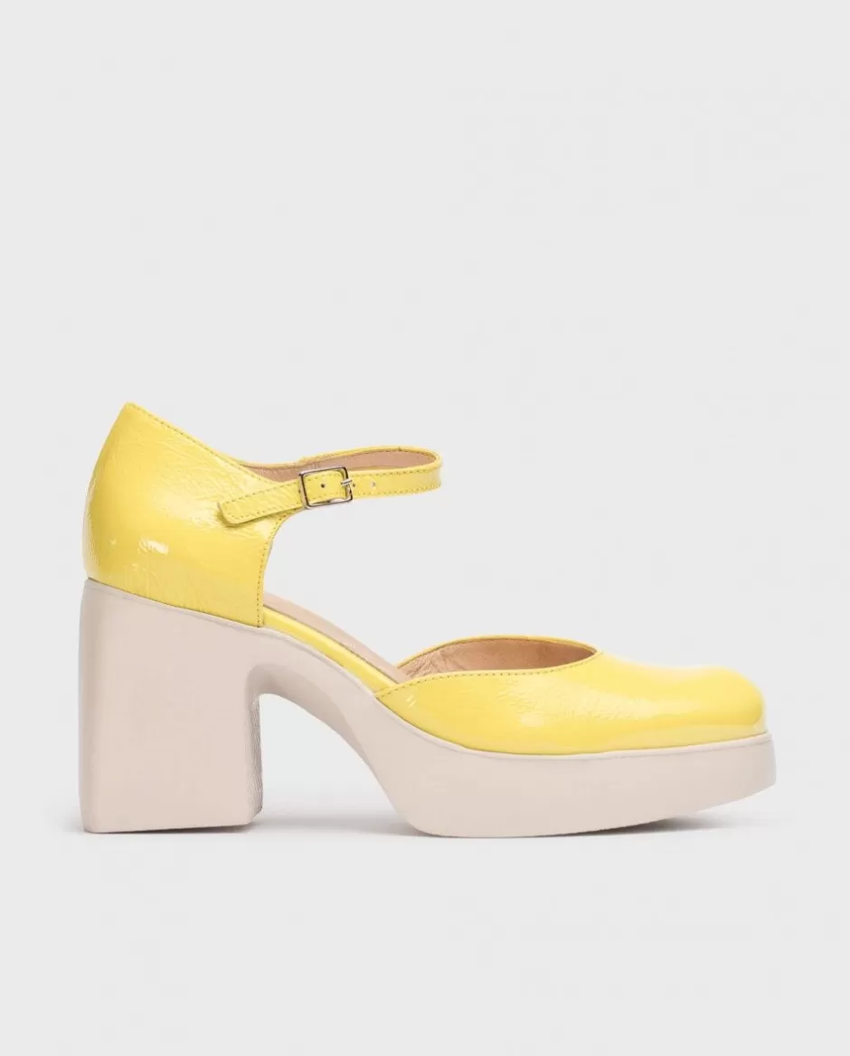 Heels<Wonders Yellow Lala Mary Jane Lima