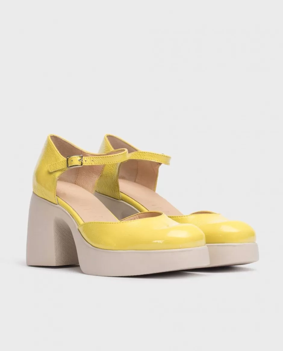 Heels<Wonders Yellow Lala Mary Jane Lima