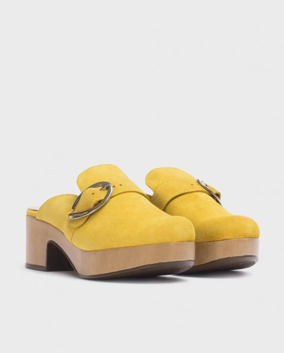 Platforms<Wonders Yellow Slow Clog Lima